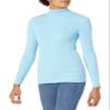 Amazon Essentials Women's Slim-Fit Lightweight Long-Sleeve Turtleneck Sweater, Sky Blue, Medium view 1