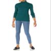 Amazon Essentials Women's Slim-Fit Lightweight Long-Sleeve Turtleneck Sweater, Forest Green, X-Large view 4