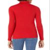 Amazon Essentials Women's Slim-Fit Lightweight Long-Sleeve Turtleneck Sweater, Cherry Red, Medium view 2