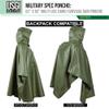 USGI Industries Military Style Poncho | Lightweight Tactical Multi Use Rip Stop Camouflage Rain Poncho | Perfect for Hiking, Hunting, Emergency Tent, Survival (OD Green) view 2