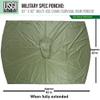 USGI Industries Military Style Poncho | Lightweight Tactical Multi Use Rip Stop Camouflage Rain Poncho | Perfect for Hiking, Hunting, Emergency Tent, Survival (OD Green) view 3