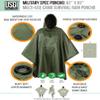 USGI Industries Military Style Poncho | Lightweight Tactical Multi Use Rip Stop Camouflage Rain Poncho | Perfect for Hiking, Hunting, Emergency Tent, Survival (OD Green) view 4