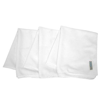BUILTCOOL Adult Cooling Towel - Men & Women Chilly, Lightweight, Soft, Neck and Face Cooling Towel for Sport, Camping, Hunting, One Size, White, 3 Pack