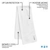 BUILTCOOL Adult Cooling Towel - Men & Women Chilly, Lightweight, Soft, Neck and Face Cooling Towel for Sport, Camping, Hunting, One Size, White, 3 Pack view 2