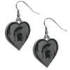 NCAA Michigan State Spartans Womens Heart Dangle Earrings, Team Color, One Size view 2