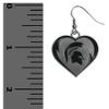NCAA Michigan State Spartans Womens Heart Dangle Earrings, Team Color, One Size view 3