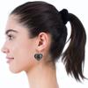 NCAA Michigan State Spartans Womens Heart Dangle Earrings, Team Color, One Size view 4