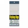 100 Packs Rainbow Fish Skin 6 Hooks Saltwater String Hook Fishing Lure Bait Rig Tackle (8#, 100 Packs) view 1