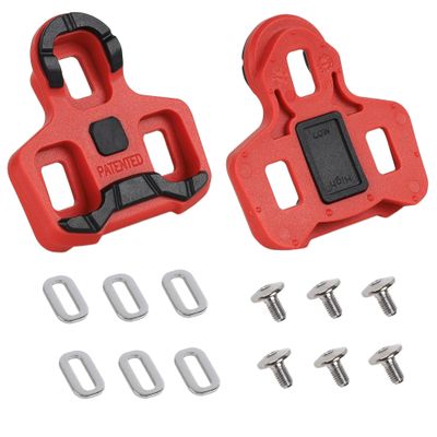 CyclingDeal Bike Cleats Compatible with Look Keo - Road Bike Bicycle Cleat Set - 7 Degree Floating - Anti Slip Design - NOT for Look Keo Blade Pedals