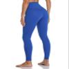 Colorfulkoala Women's High Waisted Tummy Control Workout Leggings Full Length Ultra Soft Yoga Pants 28" (M, Sapphire Blue) view 2