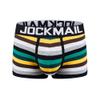 JOCKMAIL Boxer Men Underwear Men Boxer Rainbow Mens Bodysuit Trunks Pants Breathable Underpants (M, Black) view 1