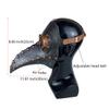 Stegosaurus Plague Doctor Bird Mask Long Nose Beak Cosplay Steampunk Halloween Costume Props Latex Material view 2