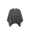 Tribal womens Scarf-black 2 PIECES PONCHO SCARF BLACK, Black, One Size US view 1