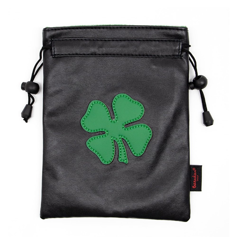 Golf Valuables Pouch Leather Tee Pouch with Drawstrings - Golf Ball Bag for Men & Women