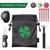 Golf Valuables Pouch Leather Tee Pouch with Drawstrings - Golf Ball Bag for Men & Women view 4