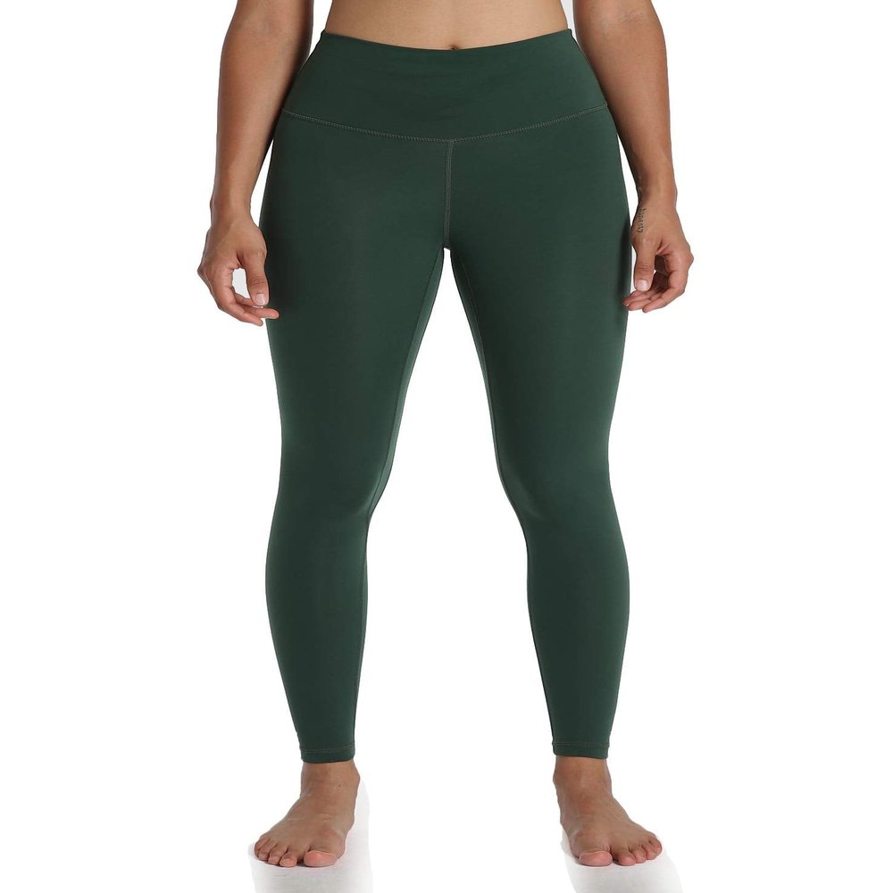 Colorfulkoala Women's High Waisted Tummy Control Workout Leggings Full Length Ultra Soft Yoga Pants 28" (XS, Forest Green)