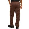 G-Style USA Men's Solid Fleece Heavyweight Cargo Pants FL77 - Brown - Large view 3