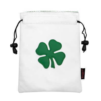 Golf Valuables Pouch Leather Tee Pouch with Drawstrings - Golf Ball Bag for Men & Women