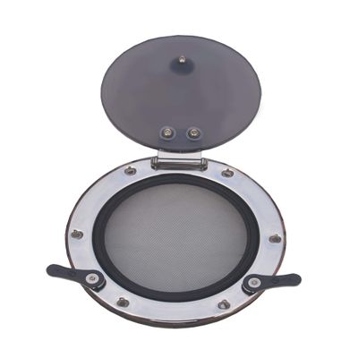Galamarine Boat Porthole/Portlight Hatch/Window- Stainless Steel Round Opening for Boat/Yacht/Nautical/RV (9.8", Standard)