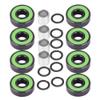 Fast Skateboard Bearings, 8 Pcs Chrome Steel Skateboard Fast Speed Bearing Extended Inner Ring for Alignment Longboard Electric Scooter view 1