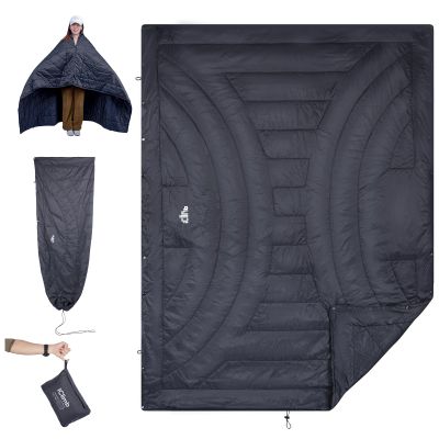 iClimb 3M Thinsulate Insulation Warm Camping Blanket Ultralight Compact (Dark Grey, 1 lb)