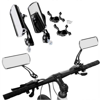 Bike Mirrors, 360Rotation Adjustable Rotatable Bicycle Cycling Safe Rearview Mirrors HD, Handlebar Mount Universal for Bike Bicycle Scooter Motorcycle