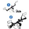 Bike Mirrors, 360Rotation Adjustable Rotatable Bicycle Cycling Safe Rearview Mirrors HD, Handlebar Mount Universal for Bike Bicycle Scooter Motorcycle view 2