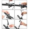Bike Mirrors, 360Rotation Adjustable Rotatable Bicycle Cycling Safe Rearview Mirrors HD, Handlebar Mount Universal for Bike Bicycle Scooter Motorcycle view 4