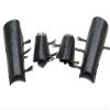 Nautical-Mart Medieval Steel Blackened Arm Guard and Leg Guard Set Vambraces Leg Greaves Dark Armor view 1