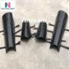 Nautical-Mart Medieval Steel Blackened Arm Guard and Leg Guard Set Vambraces Leg Greaves Dark Armor view 2