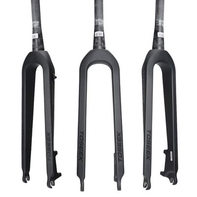 Mountain Bike Front Fork,Carbon Fiber Bicycle Hard Fork Disc Brake 26/27.5 inch 29 inch Cone Tube Full Carbon Bicycle Accessories,Conical Tube-29 inch