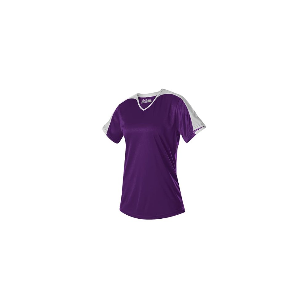 558VG - Fastpitch JERSEY Girls - L - PU/WH