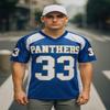 AIFFEE Men's #33 Riggins Football Jersey Blue Color Stitched Size S-3XL (3XL) view 2