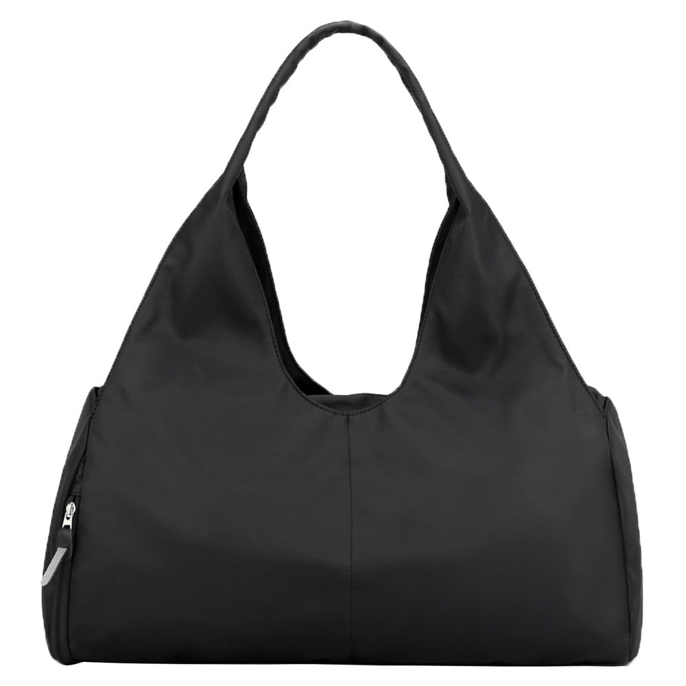 Forestfish Yoga Gym Bag For Women With Shoes Compartment & Wet Dry Storage Pockets Lightweight Duffel Bag, Black