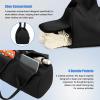 Forestfish Yoga Gym Bag For Women With Shoes Compartment & Wet Dry Storage Pockets Lightweight Duffel Bag, Black view 3