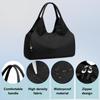 Forestfish Yoga Gym Bag For Women With Shoes Compartment & Wet Dry Storage Pockets Lightweight Duffel Bag, Black view 4