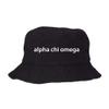 Alpha Chi Omega Bucket Hat Black view 1