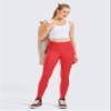 CRZ YOGA Women Naked Feeling Yoga Pants 25 Inches - 7/8 High Waisted Workout Leggings Crimson X-Small view 3