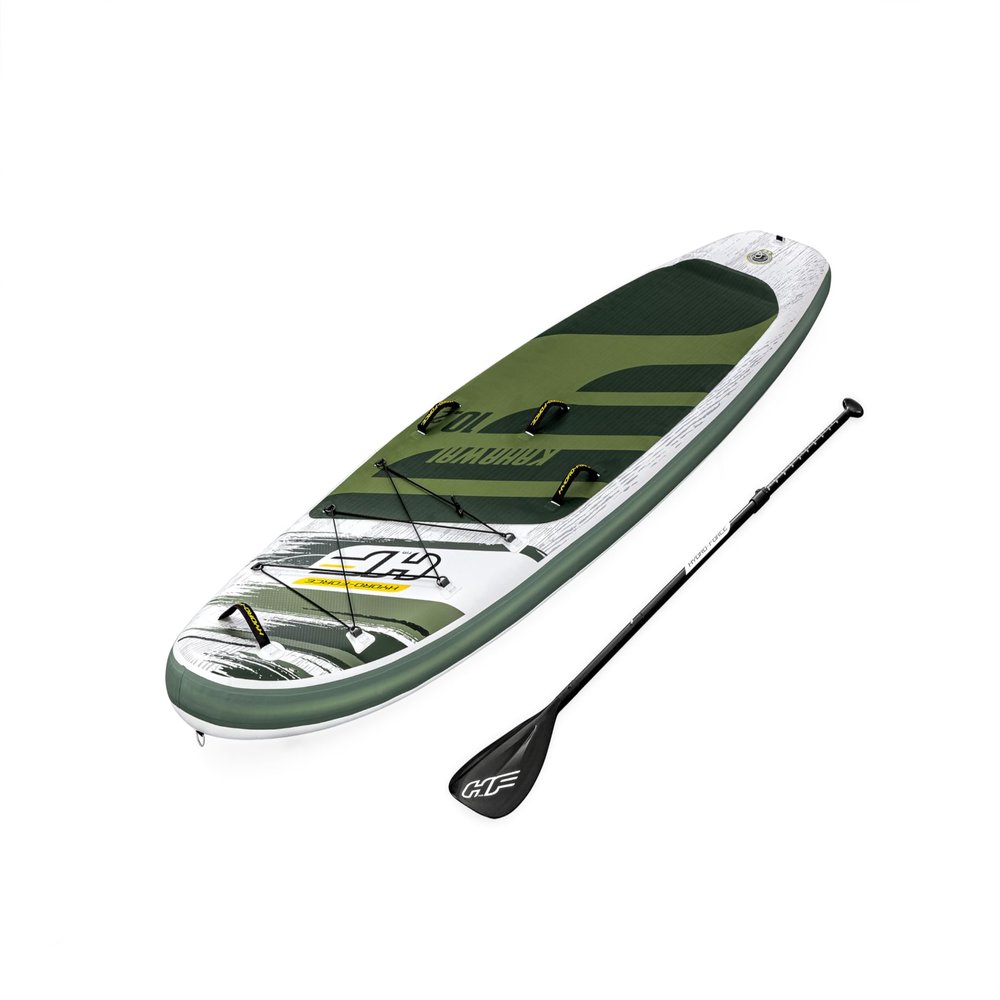 Bestway Hydro-Force Unisex's BW65308-21 SUP, Kahawai Set Stand Up Paddle Board with Hand Pump and Travel Bag, 10 ft 2, Multi-Coloured, 3.10m x 86cm x 15cm