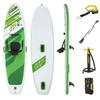 HYDRO FORCE Bestway Freesoul Tech Convertible SUP Set, Inflatable Stand Up Paddle Board with Seat, Green, 11ft 2" view 1