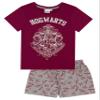 Harry Potter Hogwarts Crest Glitter Print Girl's Long OR Short Leg Pajamas 5-6 Years view 2