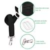2 Pcs Adjustable Bimini Top Straps Black, Marine Tension Tie Down Webbing Straps with Loop Snap Hooks + Pad Eye,28"~60" Stainless Steel Boat Awning Hardware view 4
