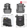 USA LASPUR Mini Tactical Sub Compact Rail Mount Laser Sight with High Lumen CREE LED Flashlight Light Integrated Combo with Strobe (Recharge +Red) view 4