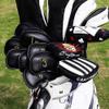 Craftsman Golf 12pcs Thick Synthetic Leather Golf Iron Head Covers Set Headcover Fit All Brands Callaway Ping Taylormade Cobra Etc. Also Custom Name (12pcs Black with Gold No.) view 2