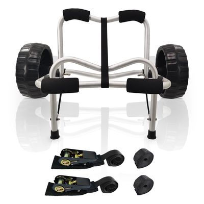 Codinter Kayak Cart, Canoe Dolly Trolley for Carrying Kayaks Boats Paddleboard Transport
