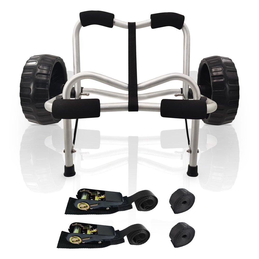 Codinter Kayak Cart, Canoe Dolly Trolley for Carrying Kayaks Boats Paddleboard Transport