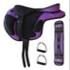 18" English Horse Polo Synthetic Treeless Saddle Stirrups 80201PR view 1