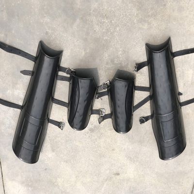 Artizanstore Medieval Steel Arm Guards and Leg Guards Set Vambraces Leg Greaves Armor