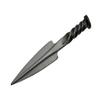 SZCO Hand-Forged Railroad Spike Spear Blade Dagger  10" Carbon Steel Arrow-Tip Knife with Twisted Handle & Leather Sheath  Collectible and Gift for Knife Enthusiasts view 2