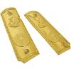 Replacement 1911 Grips Full Size for Colt Rock Island Springfield Taurus & Clones, Gold Grips, fits Standard Government 1911 Models view 4